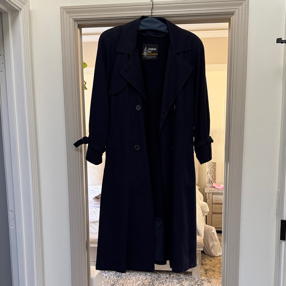 London Fog Classic Dark Blue Overcoat